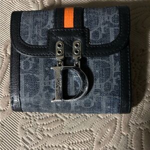 Dior Women's Wallet in Black and Orange